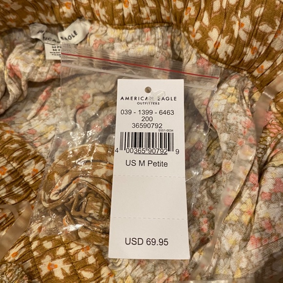 NWOT American Eagle Outfitters Floral Jumpsuit - Brown and Cream - Picture 7 of 7